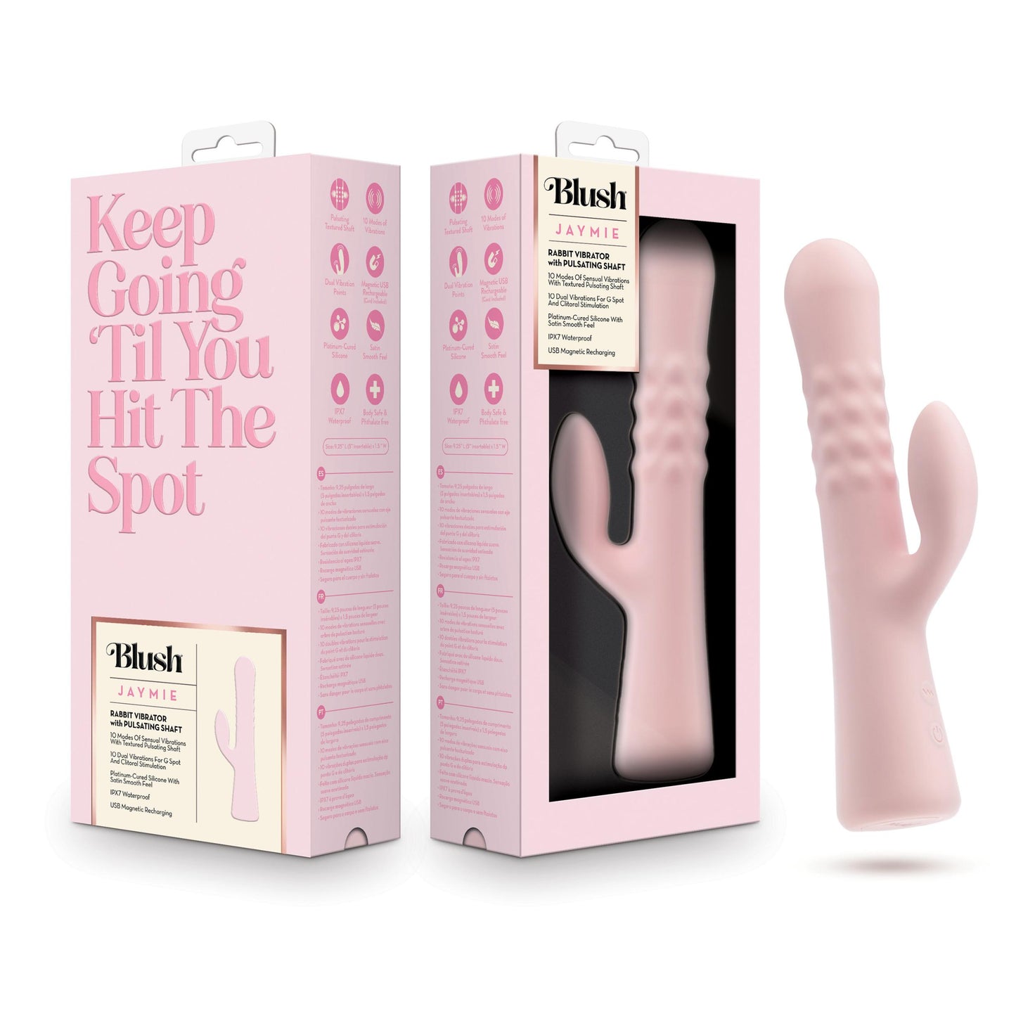 Blush - Jaymie - Pink | 810138370384 | Available at EroticWarehouse.com
