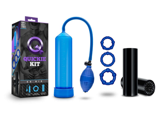 Quickie Kit - Go Big - Blue | 853858007642 | Available at EroticWarehouse.com