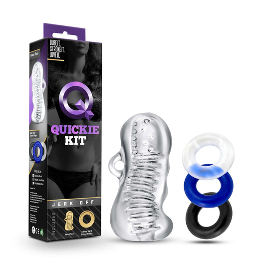 Quickie Kit - Jerk Off - Clear | 853858007659 | Available at EroticWarehouse.com