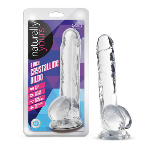 Naturally Yours - 8 Inch Crystalline Dildo - Diamond | 819835026846 | Available at EroticWarehouse.com