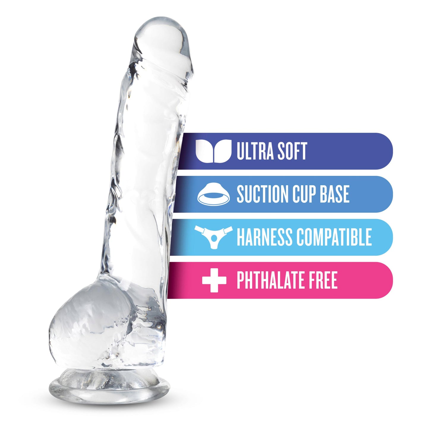 Naturally Yours - 8 Inch Crystalline Dildo - Diamond | 819835026846 | Available at EroticWarehouse.com