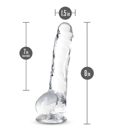 Naturally Yours - 8 Inch Crystalline Dildo - Diamond | 819835026846 | Available at EroticWarehouse.com