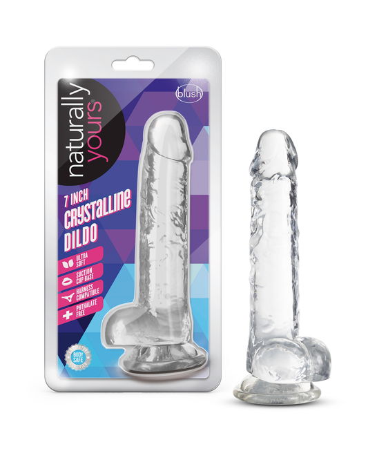 Naturally Yours - 7 Inch Crystalline Dildo - Diamond | 819835026877 | Available at EroticWarehouse.com