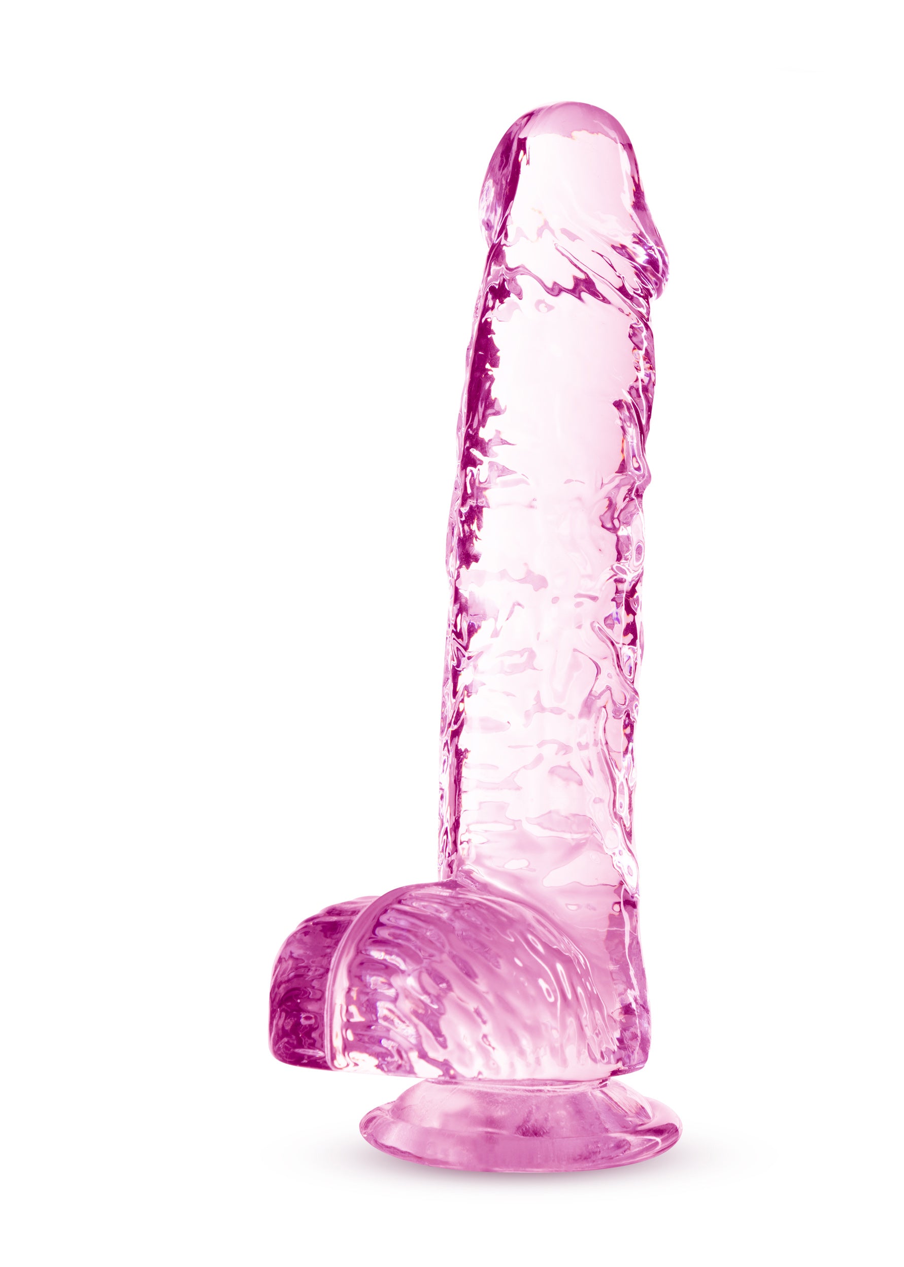 Naturally Yours - 6 Inch Crystalline Dildo - Rose | 819835026891 | Available at EroticWarehouse.com