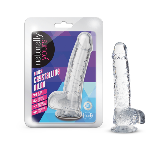 Naturally Yours - 6 Inch Crystalline Dildo - Diamond | 819835026907 | Available at EroticWarehouse.com