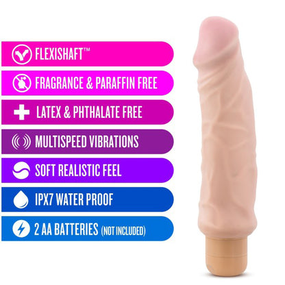 X5 Plus - Hard on Vibrating 9 Inch Dildo - Natural | 735380522032 | Available at EroticWarehouse.com