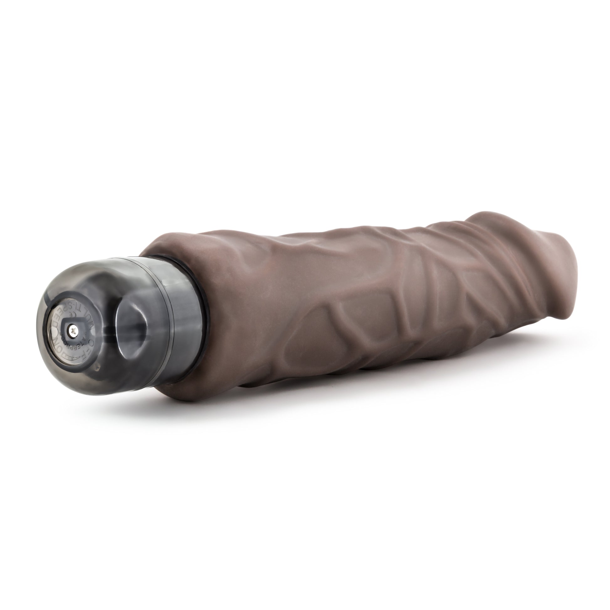X5 Plus - Hard on Vibrating 9 Inch Dildo - Brown | 735380522063 | Available at EroticWarehouse.com