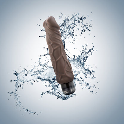 X5 Plus - Hard on Vibrating 9 Inch Dildo - Brown | 735380522063 | Available at EroticWarehouse.com