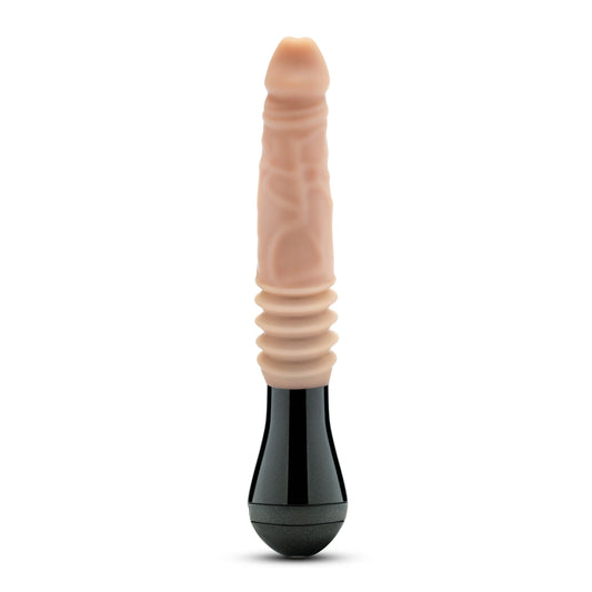Dr. Skin Silicone - Dr. Knight - Thrusting Gyrating Vibrating Dildo - Beige | 819835026921 | Available at EroticWarehouse.com