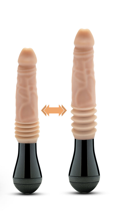 Dr. Skin Silicone - Dr. Knight - Thrusting Gyrating Vibrating Dildo - Beige | 819835026921 | Available at EroticWarehouse.com