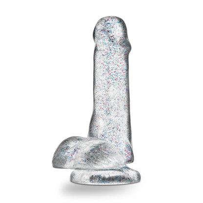 Naturally Yours - 6 Inch Glitter Cock - Sparkling Clear | 819835021360 | Available at EroticWarehouse.com