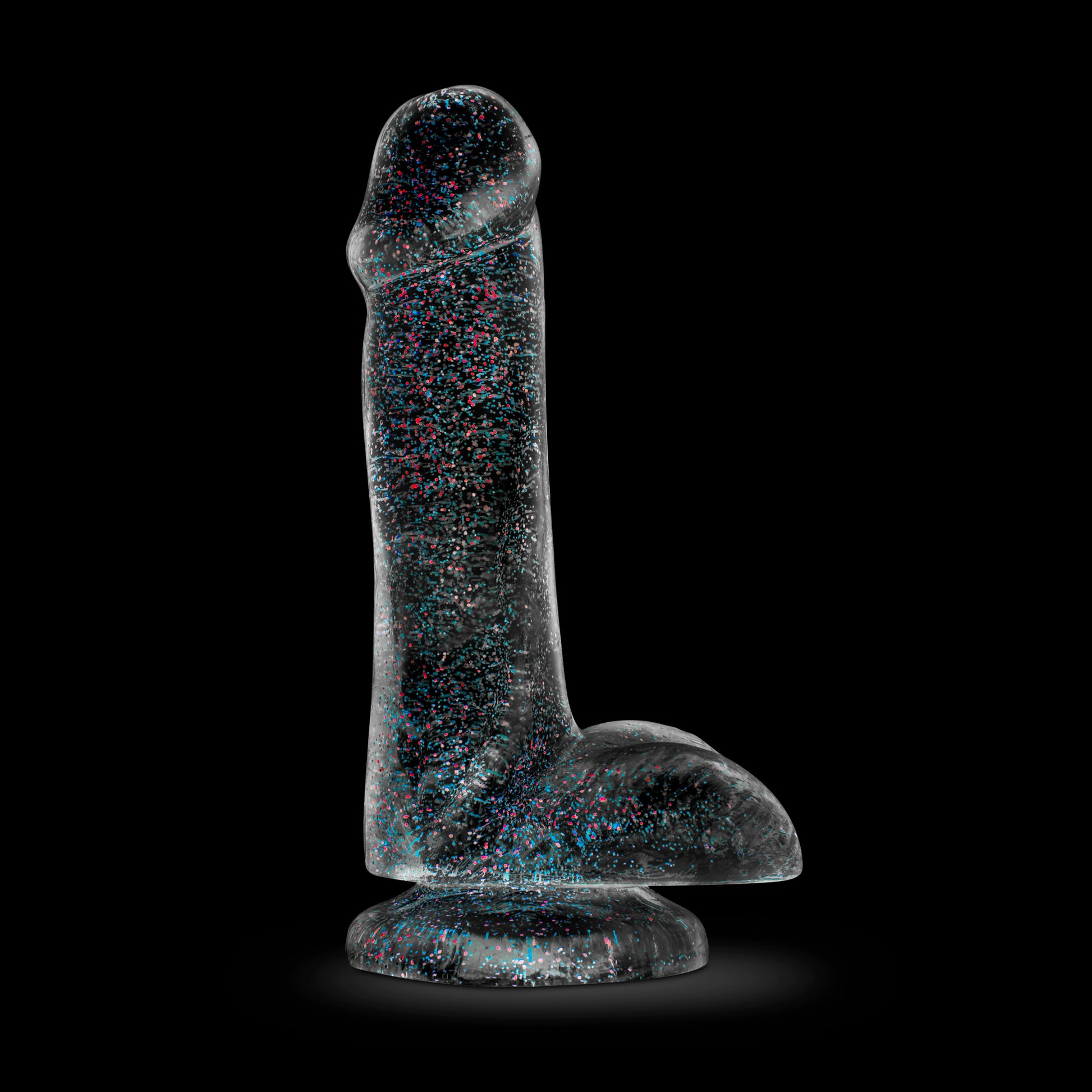 Naturally Yours - 6 Inch Glitter Cock - Sparkling Clear | 819835021360 | Available at EroticWarehouse.com