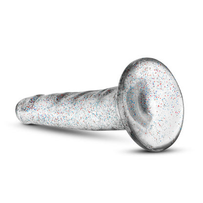 Naturally Yours - 5.5 Inch Glitter Dong - Sparkling Clear | 819835021377 | Available at EroticWarehouse.com