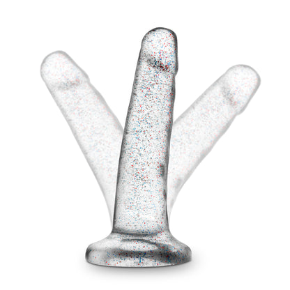 Naturally Yours - 5.5 Inch Glitter Dong - Sparkling Clear | 819835021377 | Available at EroticWarehouse.com