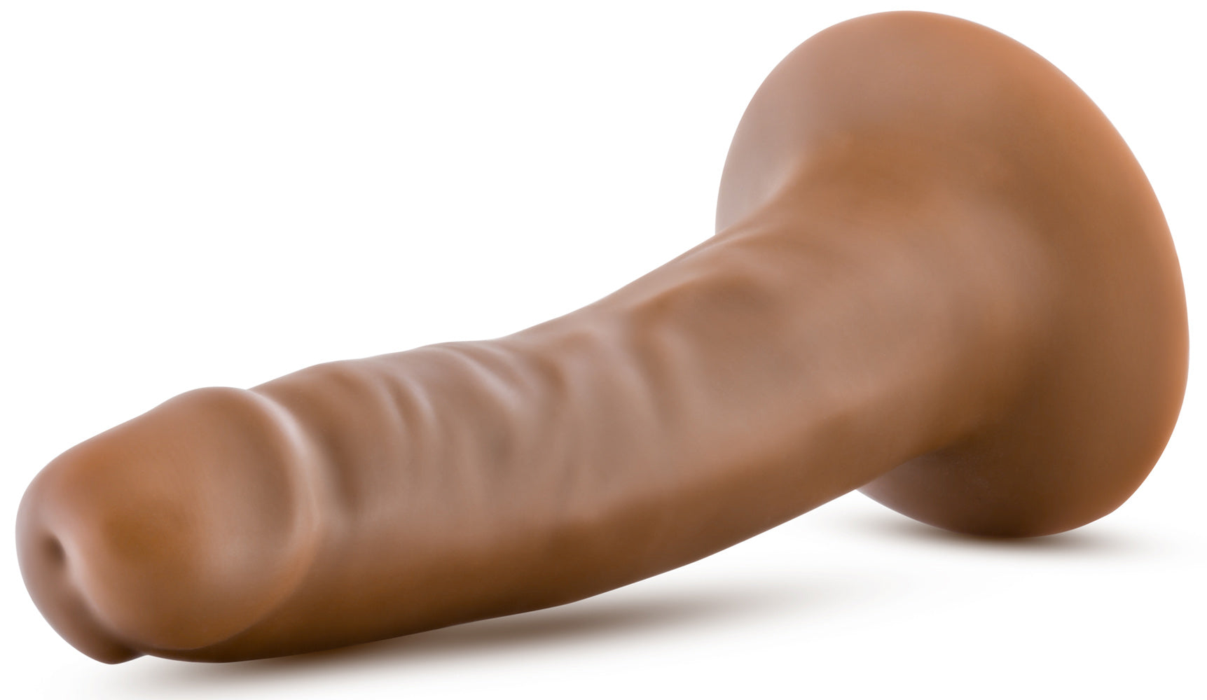 Dr. Skin Silicone - Dr. Lucas - 5 Inch Dong With Suction Cup - Mocha | 819835026679 | Available at EroticWarehouse.com