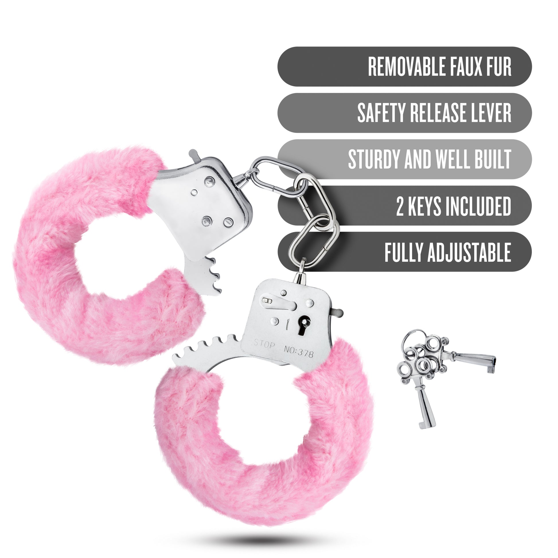 Temptasia Cuffs - Pink | 819835020318 | Available at EroticWarehouse.com