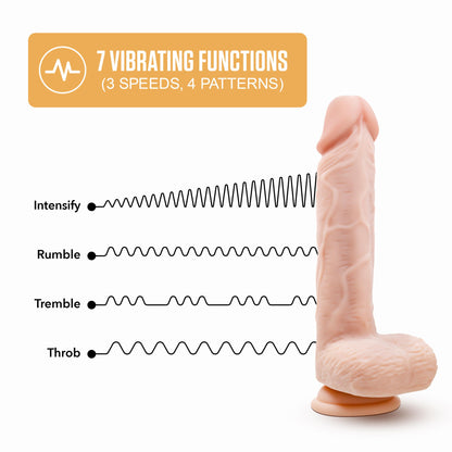 Dr. Skin Silicone - Dr. Ethan - 8.5 Inch Gyrating Dildo - Beige | 819835029595 | Available at EroticWarehouse.com