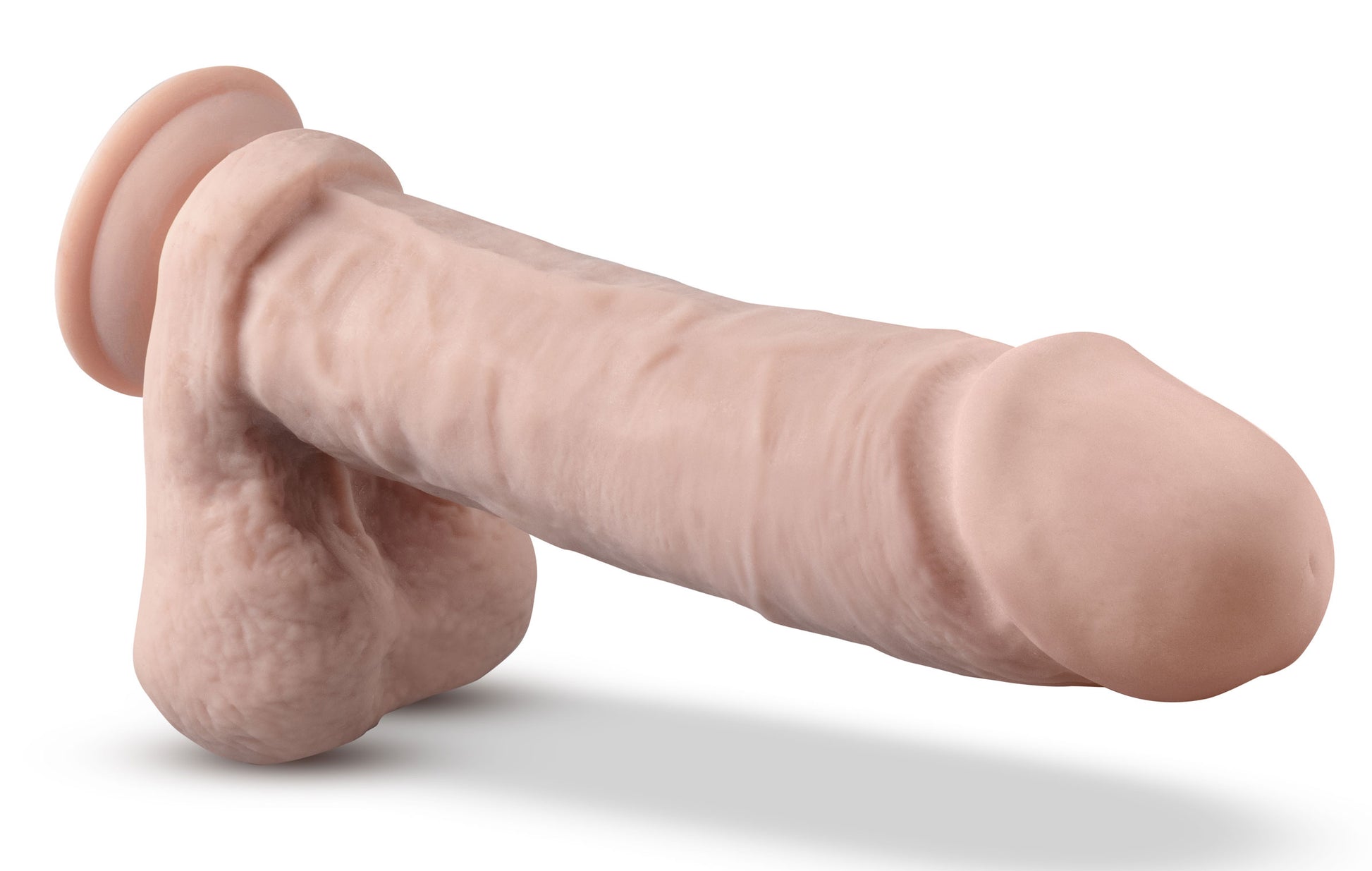 Dr. Skin Silicone - Dr. Beckham - 7 Inch Thumping Dildo With Remote Control - Vanilla | 819835027782 | Available at EroticWarehouse.com