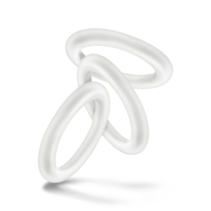 Performance - Vs2 Pure Premium Silicone Cockrings - Small - White | 853858007604 | Available at EroticWarehouse.com