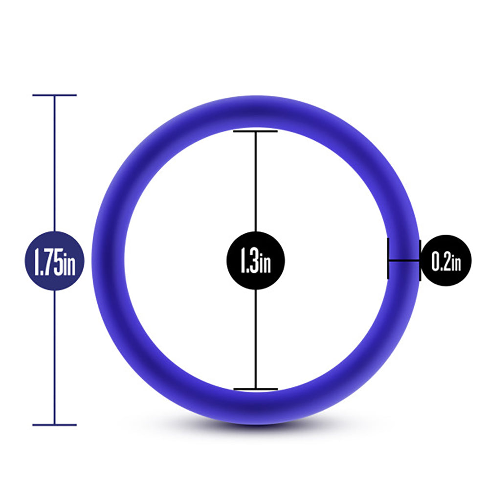 Performance - Vs1 Pure Premium Silicone Cockrings - Medium - Indigo | 853858007970 | Available at EroticWarehouse.com