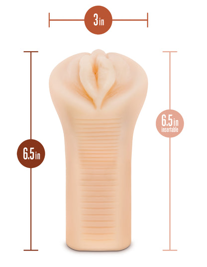 M Elite - Soft and Wet Pussy Stroker - Veronika - Beige | 819835027508 | Available at EroticWarehouse.com