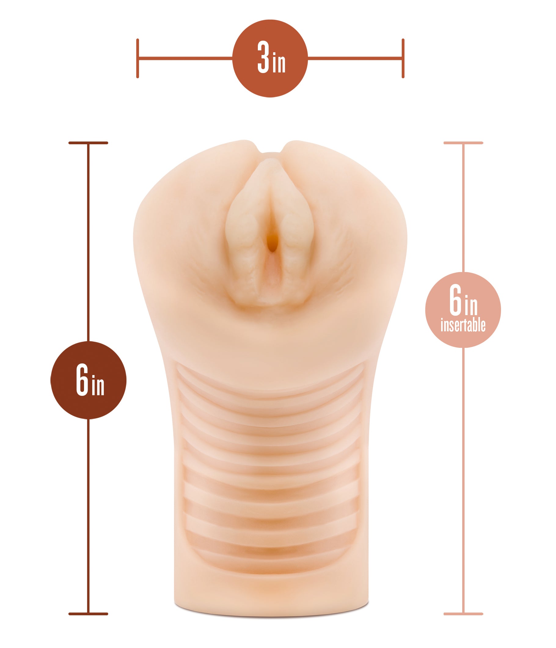 M Elite - Soft and Wet - Annabella Pussy Stroker - Beige | 819835027492 | Available at EroticWarehouse.com