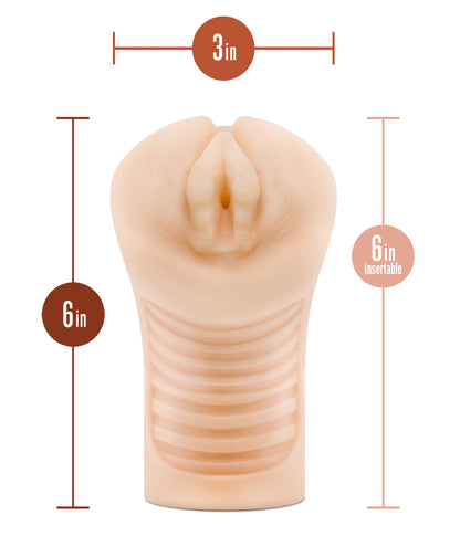M Elite - Soft and Wet - Annabella Pussy Stroker - Beige | 819835027492 | Available at EroticWarehouse.com