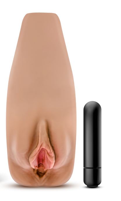 M Elite - Soft and Wet - Renata Pussy Stroker - Tan | 819835027522 | Available at EroticWarehouse.com