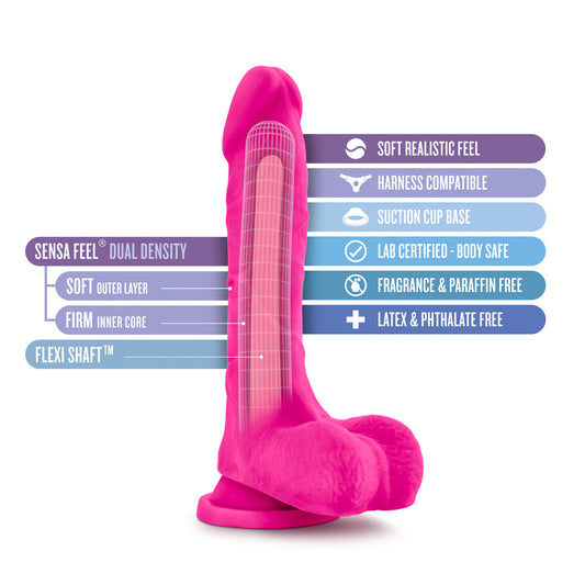 Au Natural - Bold - Thrill - 8.5 Inch Dildo - Pink | 819835023654 | Available at EroticWarehouse.com