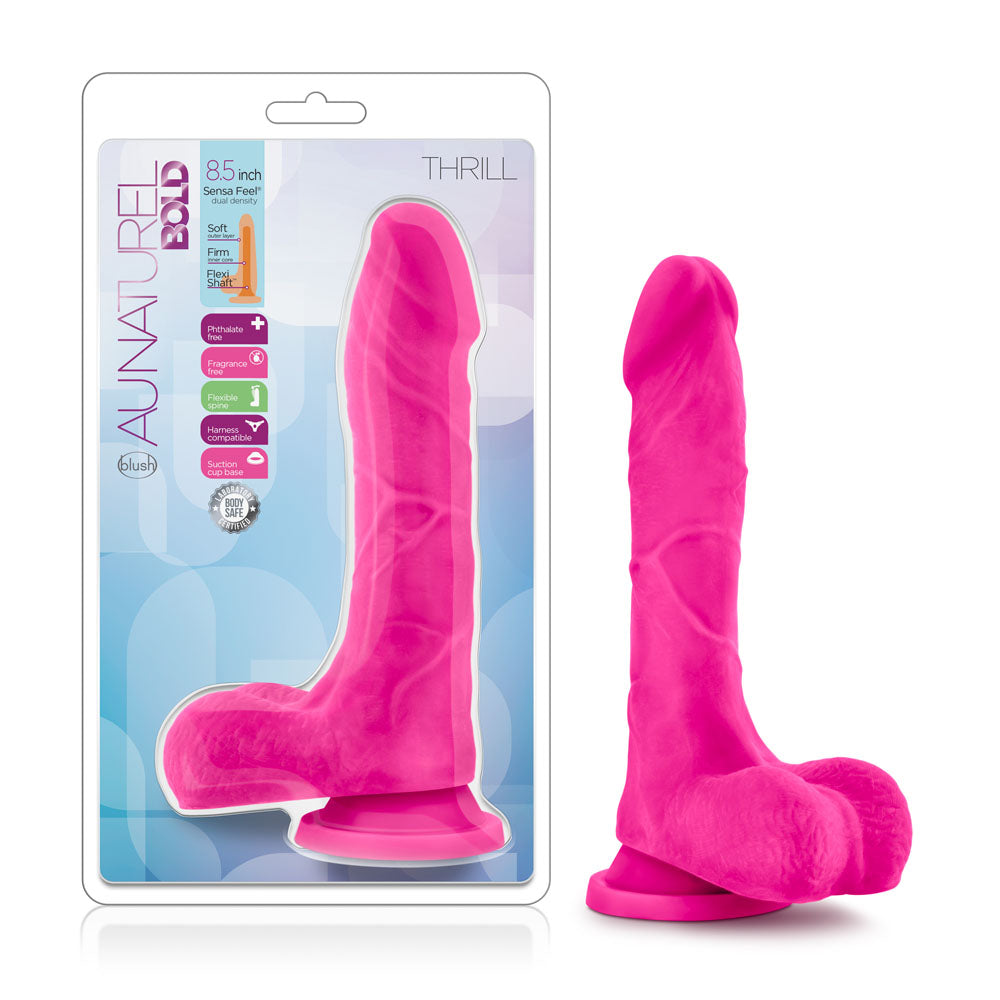Au Natural - Bold - Thrill - 8.5 Inch Dildo - Pink | 819835023654 | Available at EroticWarehouse.com