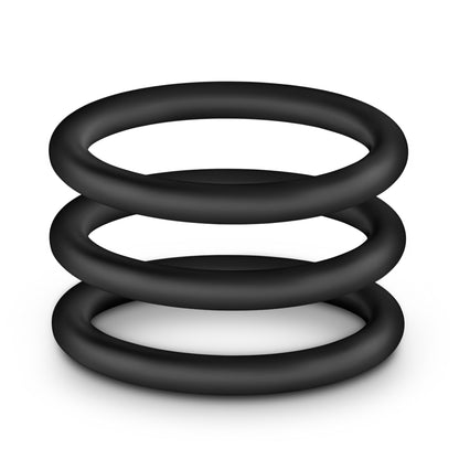 Performance - Vs3 Pure Premium Silicone Cockrings - Large - Black | 853858007581 | Available at EroticWarehouse.com