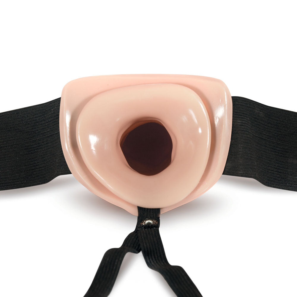 Dr. Skin - 7 Inch Hollow Strap on - Vanilla | 819835021834 | Available at EroticWarehouse.com