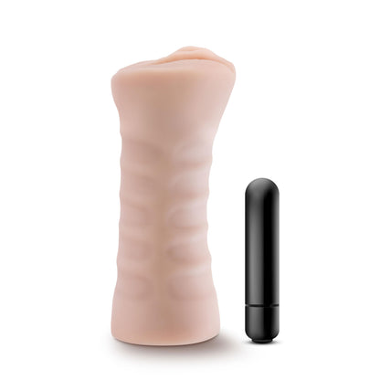 Enlust - Ayumi - Vibrating Pussy Style Stroker - Beige | 810138370094 | Available at EroticWarehouse.com
