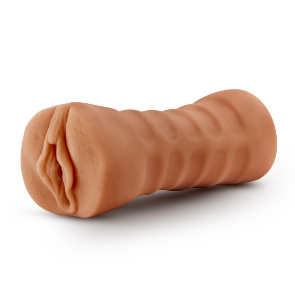 M for Men - Sofia Pussy Stroker - Mocha | 819835023913 | Available at EroticWarehouse.com