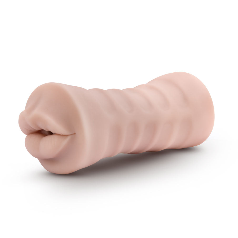 M for Men - Angie Mouth Stroker - Vanilla | 819835023227 | Available at EroticWarehouse.com