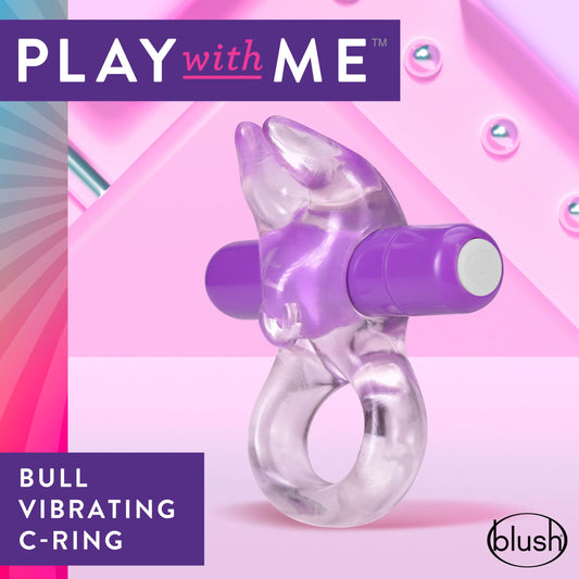 Play With Me – Bull Vibrating C-Ring - Purple | 850002870411 | Available at EroticWarehouse.com