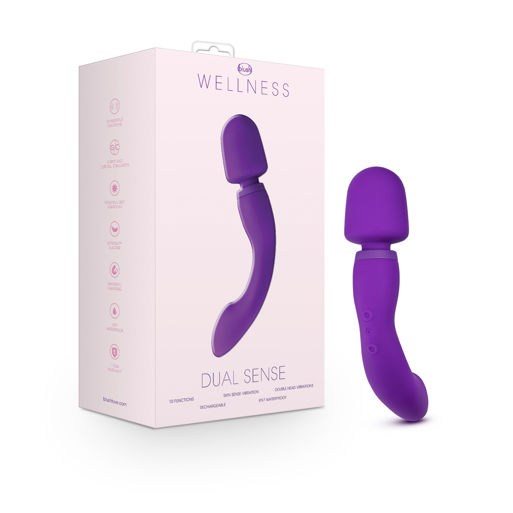 Wellness - Dual Sense - Purple | 819835026372 | Available at EroticWarehouse.com