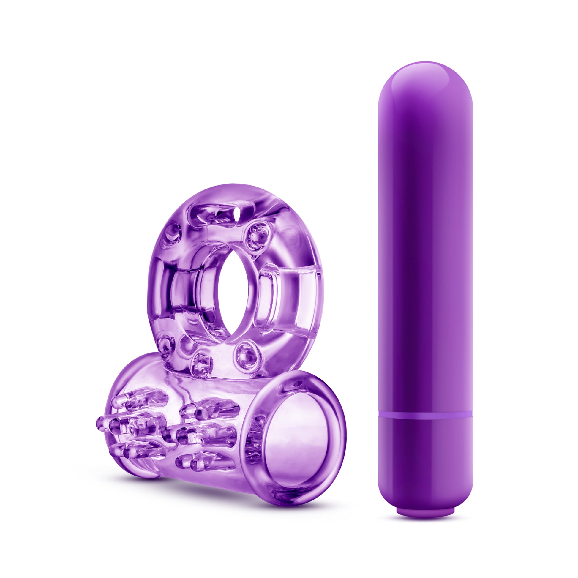 Play With Me - Couples Play - Vibrating Cock Ring - Purple | 850002870237 | Available at EroticWarehouse.com