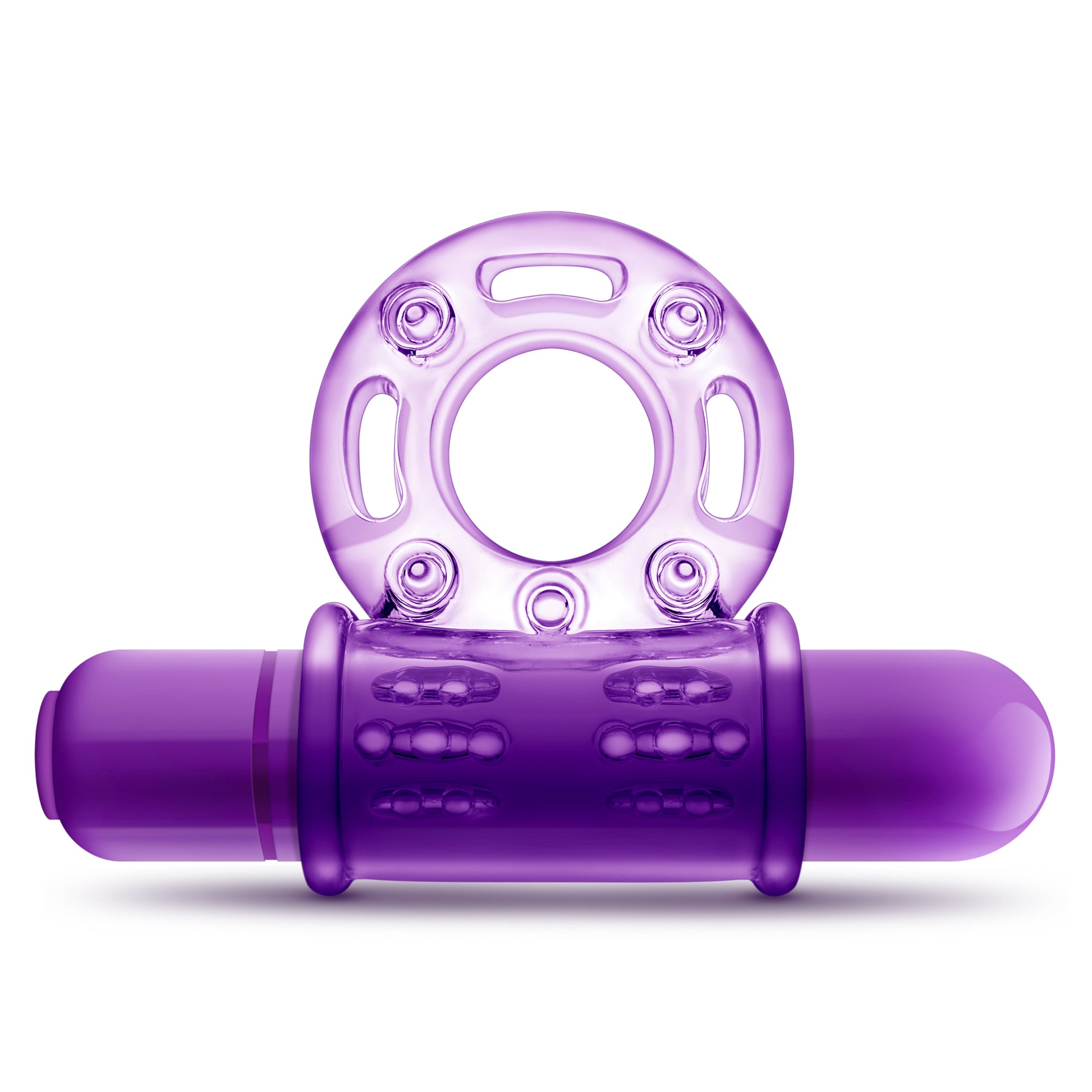 Play With Me - Couples Play - Vibrating Cock Ring - Purple | 850002870237 | Available at EroticWarehouse.com