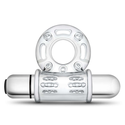 Stay Hard 10 Function Vibrating Bull Ring - Clear | 853858007345 | Available at EroticWarehouse.com