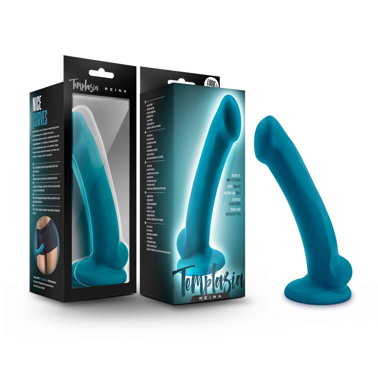 Temptasia - Reina - Teal | 819835021810 | Available at EroticWarehouse.com