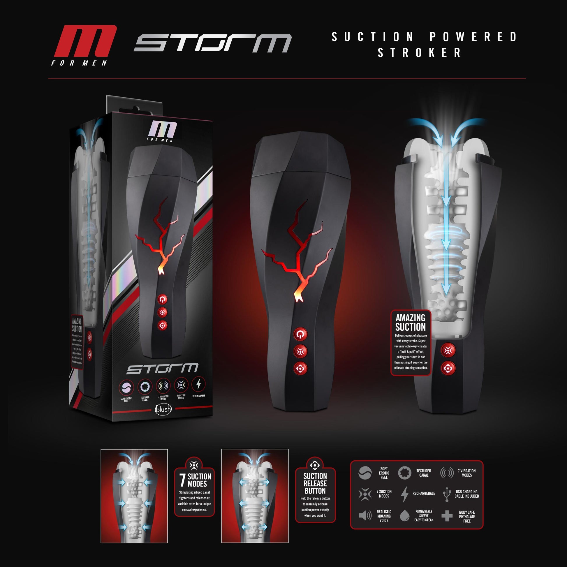 M for Men - Storm - White | 819835026662 | Available at EroticWarehouse.com