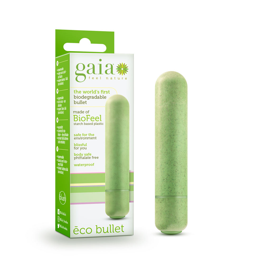 Gaia - Eco Bullet - Green | 819835023005 | Available at EroticWarehouse.com