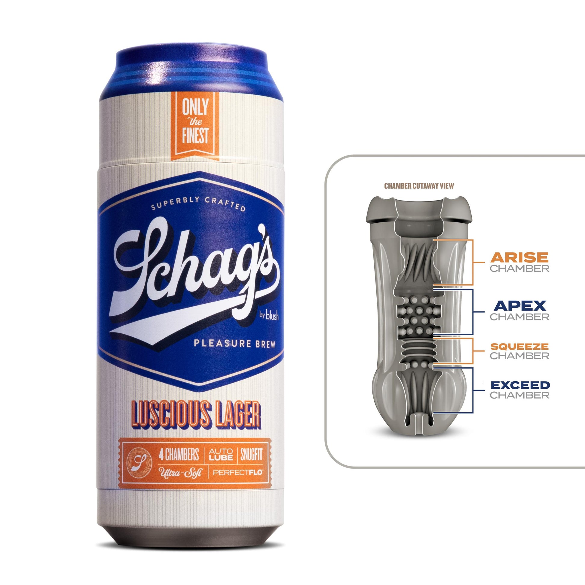 Schag's - Luscious Lager Stroker - Frosted | 819835026587 | Available at EroticWarehouse.com