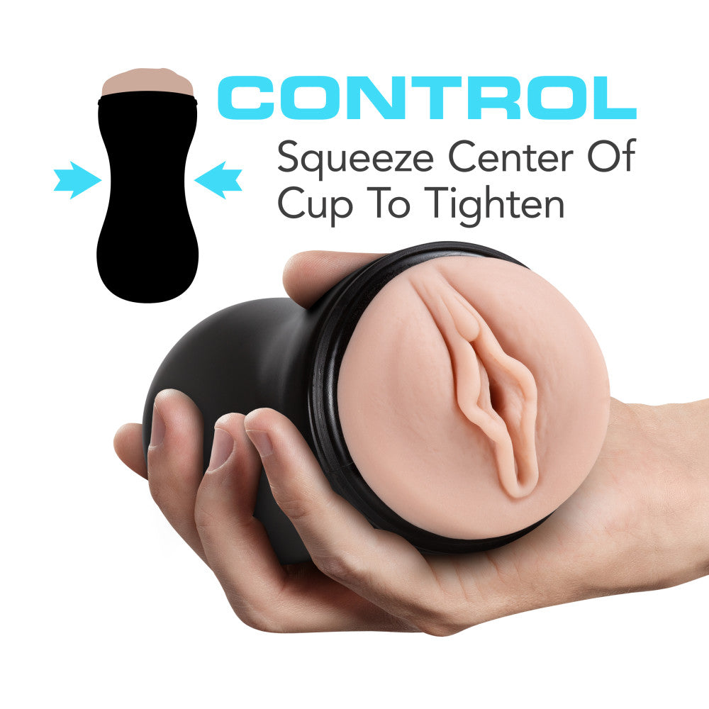M for Men - Soft and Wet - Pussy With Pleasure Orbs - Self Lubricating Stroker Cup - Vanilla | 819835025504 | Available at EroticWarehouse.com