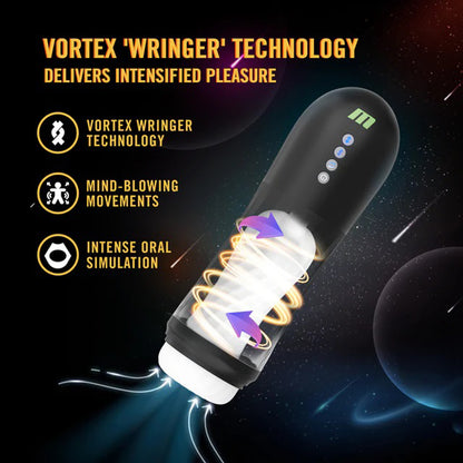 Quantumx Triple Action Automatic Stroker - Black | 810138371077 | Available at EroticWarehouse.com