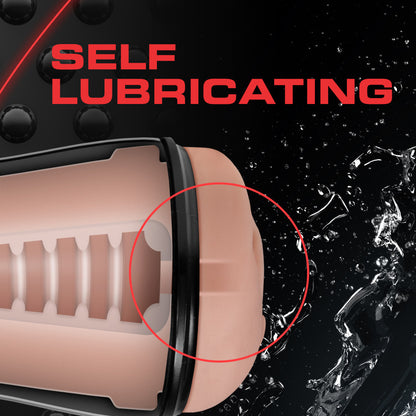 M for Men - Soft and Wet - Pussy With Pleasure Ridges and Orbs - Self Lubricating Stroker Cup - Vanilla | 819835025528 | Available at EroticWarehouse.com