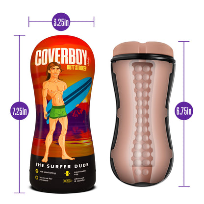 Coverboy - the Surfer Dude - Self Lubricating Stroker - Beige | 819835029151 | Available at EroticWarehouse.com