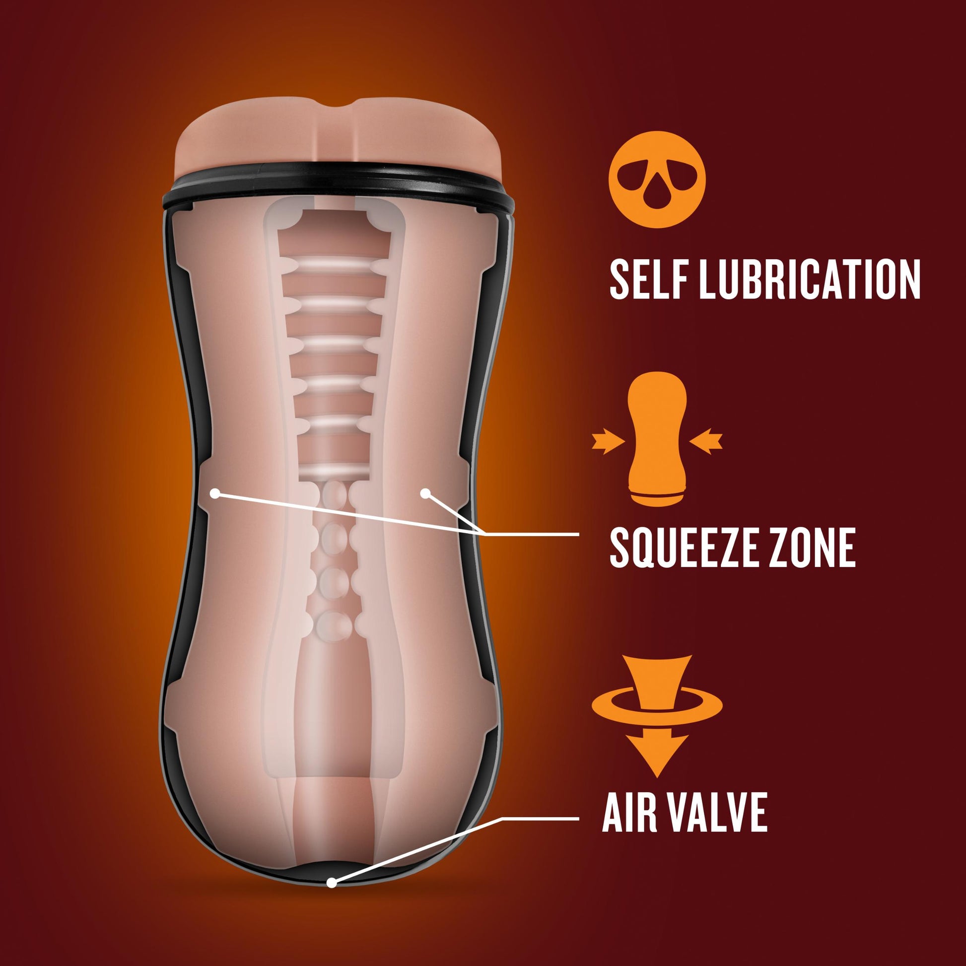 Coverboy - Cowboy - Self Lubricating Stroker - Beige | 819835029199 | Available at EroticWarehouse.com
