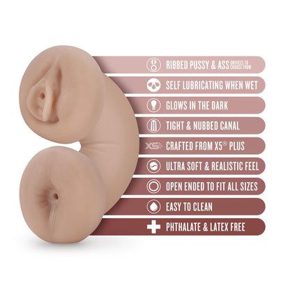 Enlust - Tasha - Soft and Wet Glow in the Dark Pussy And Ass Style Stroker | 810138370032 | Available at EroticWarehouse.com